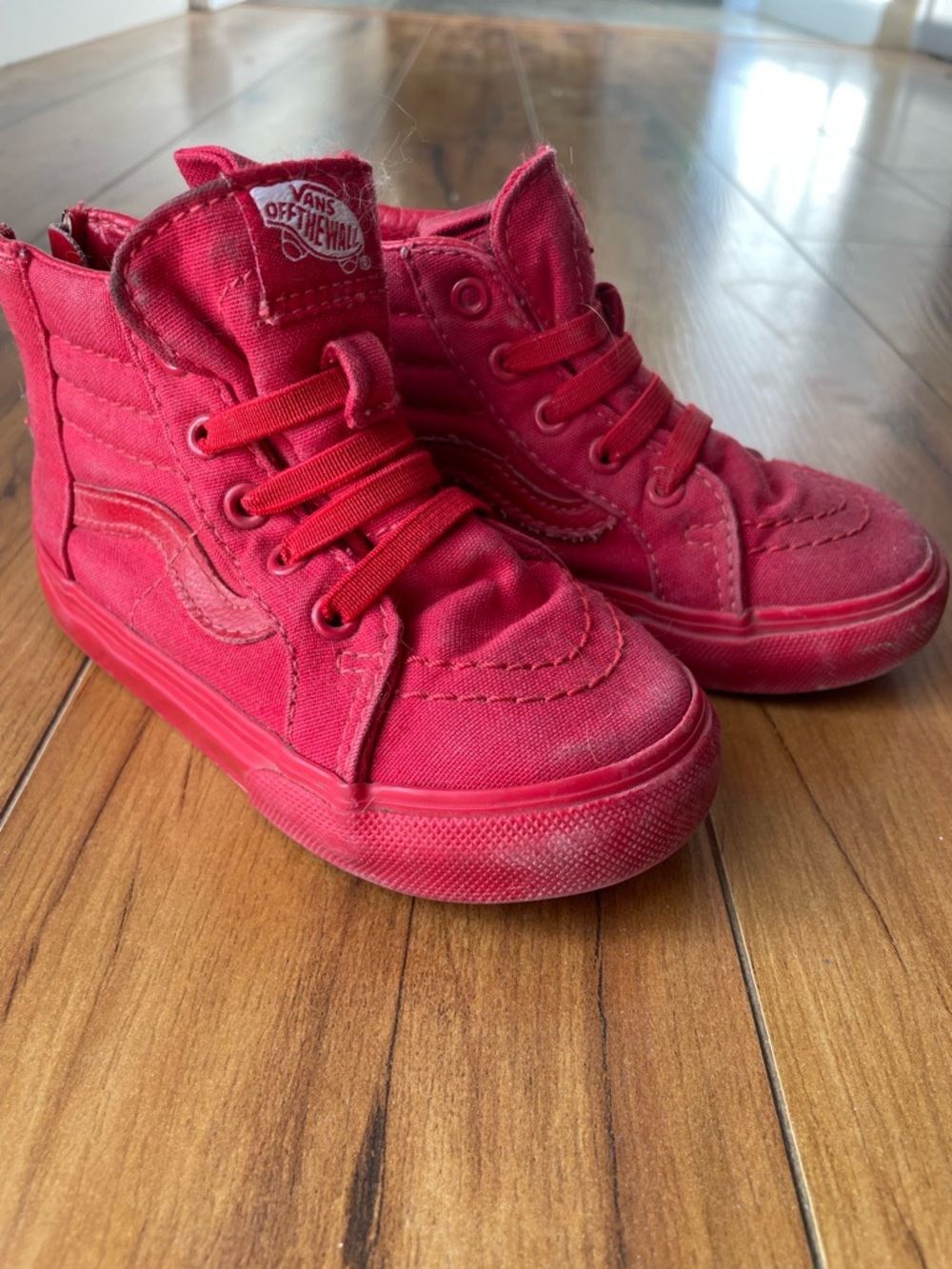 Vans Mono Kids High-Top Sneakers - Red